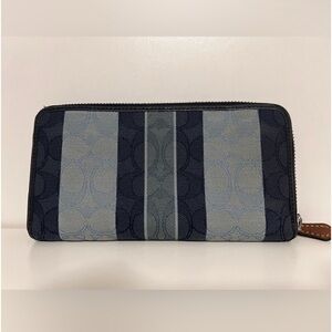Coach Blue and Gray Wallet